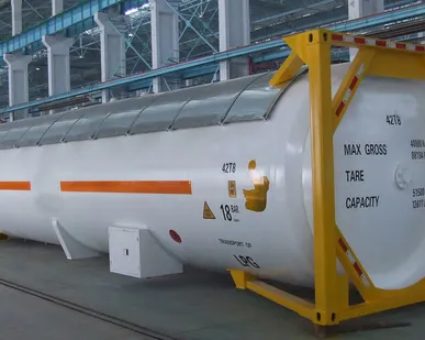 фото Танк – контейнер Т50, для перевозки СУГ (газ пропан, бутан LPG)