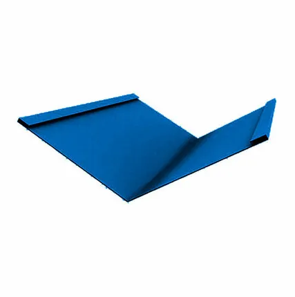 Фото №0 Планка ендовы нижняя Металл Профиль 298х298х2000 мм, RAL5005 (синий)