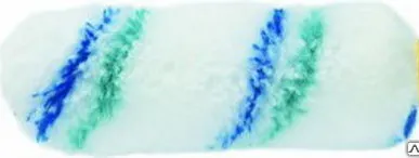 фото Миниролик 100х15х6 ворс 12мм полиэстер структурир. с сине-зеленой полосой