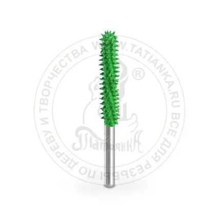 Фото №0 18BN18L-50 - Цилиндр, закругленное окончание, Ø хвостовика 3,2мм, Ø фрезы 3,3мм, L фрезы 28мм