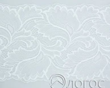 фото Кружево стрейч 175 мм 018, И, белый