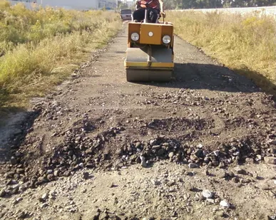 фото Строительство временых дорог