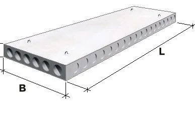 фото Плита перекрытия ПК60.10-8АтVта (размер (мм) - 5980х990х220)