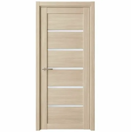 Фото №0 Дверь межкомнатная Техно-1 (Dorica) стекло матовое, экошпон, Капучино 2000х600мм