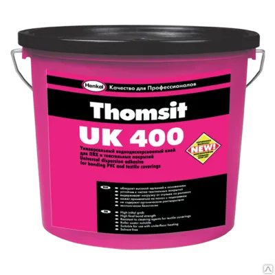 Фото №0 ТОМЗИТ Клей UK400 в/д универсальный для ПВХ и текстильных покрытий 7 кг.