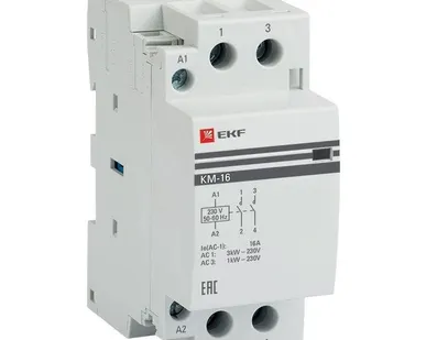 фото Контактор модульный КМ 16А 2NО (2 мод.) EKF km-2-16-20