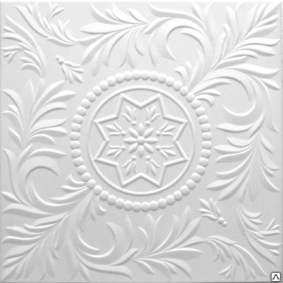 Фото №0 Плитка потолочная белая Kindecor