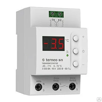 Фото №0 Терморегулятор terneo sn для систем снеготаяния ДС Электроникс