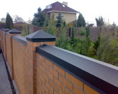 фото Парапет на забор 2м 2,5м 3м