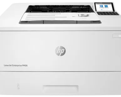 фото Принтер лазерный HP LaserJet Enterprise M406dn, ч/б, A4, белый