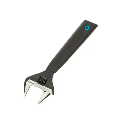 Фото №0 Ключ разводной 200 мм, CrV, тонкие губки, защитные насадки, Gross, 1 шт