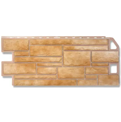 Фото №0 Фасадная панель (АП) "КАМЕНЬ" Известняк 1140*480 мм (раб.размер 1010*450)