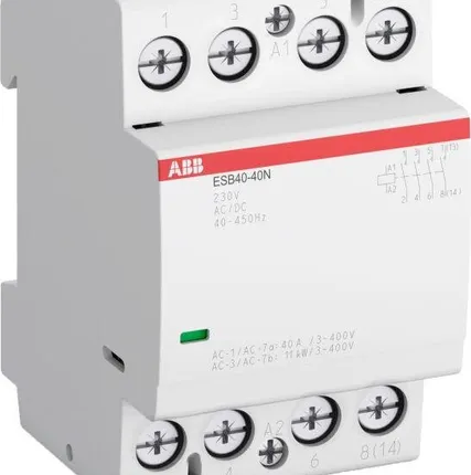 Фото №0 Контактор ESB40-40N-06 модульный (40А АС-1 4НО) катушка 230В AC/DC ABB 1SAE341111R0640