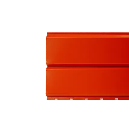 Фото №0 Сайдинг Кровля Сервис Брусnika Транспортный красный 0,45 мм Полиэстер