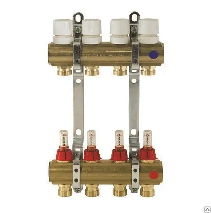 Фото №0 Коллекторная группа с расходомерами 6 вых. 1*3/4 Bianchi