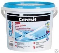 фото ЦЕРЕЗИТ CE А 40 Затирка эластичная водооттал. противогрибковая т.коричневый