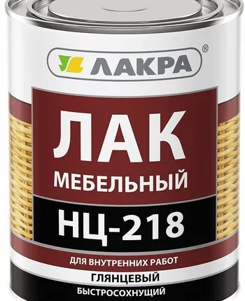 Фото №0 Лак ЛАКРА Лак для отделки мебели ЛАКРА НЦ-218 0,7 кг глянцевый