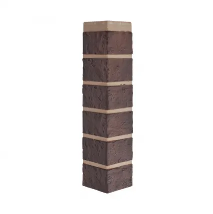 Фото №0 Угол фасадной панели «Альта-Профиль», кирпич жженый