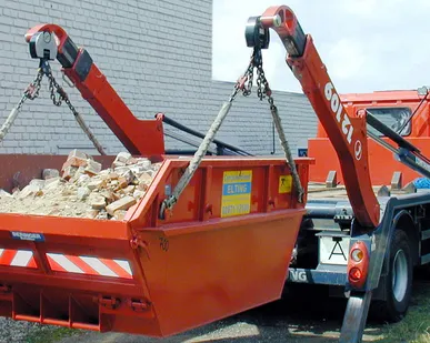 фото вывоз строительного мусора в контейнерах