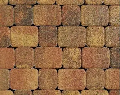 фото Тротуарная плитка Выбор Классико Гладкий Листопад, 60 мм 3 камня Осень