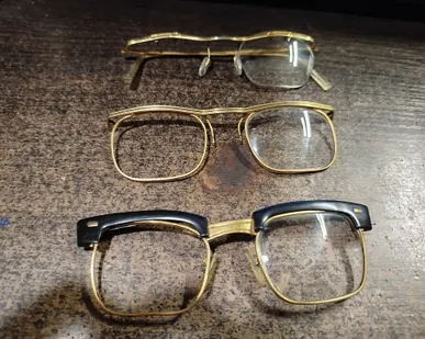 фото Очки СССР позолоченные с диоптриями.