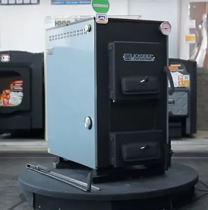 Фото №7 Котел твердотопливныйТеплодар Куппер Практик-10 В, 10 кВт, одноконтурный, с шибером и термометром