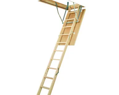 фото Лестница чердачная складная FAKRO LWS SMART деревянная 60x120х280 см