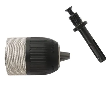 фото Патрон для дрели быстрозажимной Практика 13мм, 1/2" 20UNF с адаптером SDS+