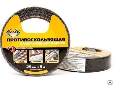 Фото №0 Лента противосколз.самокл.AVIORA25ммх5м