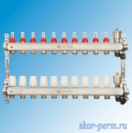 Фото №0 Коллекторная группа ONDO MFS 4-12 RR, D=1&quot;, 10 выходов 3/4&quot;