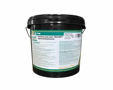фото Герметик для окон BAUSET B пароизоляционный для внутренних работ (7кг), черное ведро