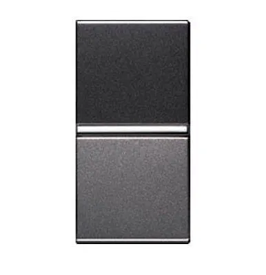 Фото №0 Механизм переключателя 1-кл. 1п 1мод. СП Zenit 16А IP20 с клавишей антрацит ABB 2CLA210200N1801