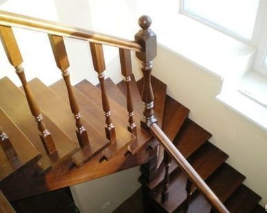 фото Лестницы деревянные