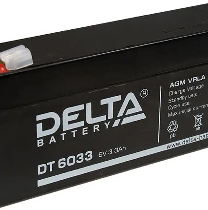 Фото №0 АКБ Delta 3,3 Ач 6 Вольт DT 6033