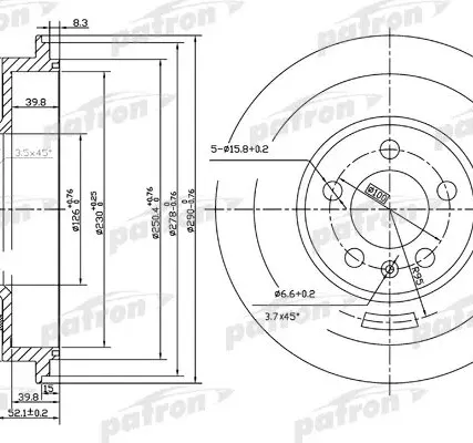 Фото №0 PDR1493 Барабан тормозной