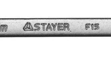 фото Ключ STAYER &quot;MASTER&quot; гаечный комбинированный, хромированный, 8мм 27085-08