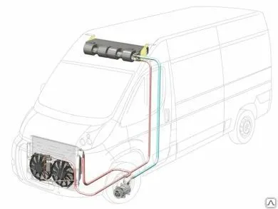 Фото №0 Кондиционер для Ford Transit с передним расположением конденсора 6 кВт