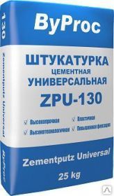 фото Штукатурка цементная универсальная БиПрок ZPU-130, 25кг, шт
