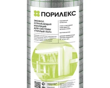 фото Порилекс для теплого пола Экофол НПЭ ЛП тип А, 5 мм (1,2*25м) 30 м2