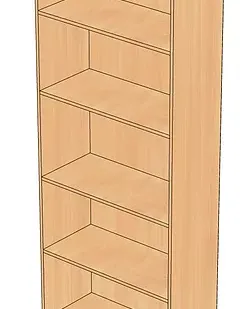 фото Стеллаж пристенный серии "Престиж"