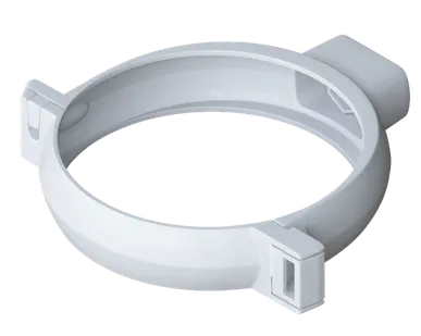 фото БЕЛЫЙ Хомут трубы ПВХ колл. ЭЛИТ 100шт/уп АЛЬТА-ПРОФИЛЬ