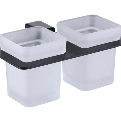 Фото №0 R301.08.06 ЧЁРНЫЙ Держатель + 2 Стакана RAGLO