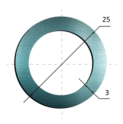 Фото №0 Труба нержавеющая 25х3