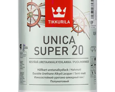 фото Лак универсальный Tikkurila Unica Super 20 (Тиккурила Уника Супер 20) 2,7л