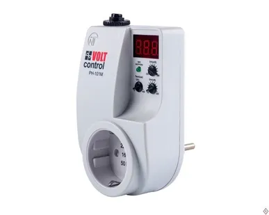 фото Реле напряжения однофазное под розетку РН-101М 16А 220В Новатек