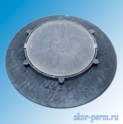 Фото №0 Колодец Конус с люком 1,5 т  h=100 мм D=1080 мм