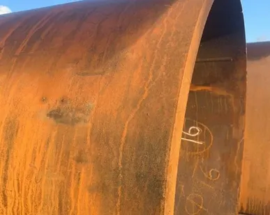 фото Труба стальная восстановленная 09Г2С 325х12 мм прямошовная