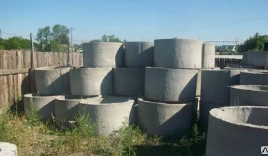 фото Кольца бетонные для колодцев ф 900 мм. Высота 700 мм.