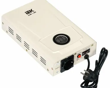 фото Стабилизатор напряжения 1ф 1кВА SLIM настенный IEK IVS22-1-001-09