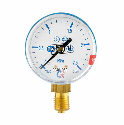 Фото №0 Манометр с поверкой 2,5 МПа, кислород